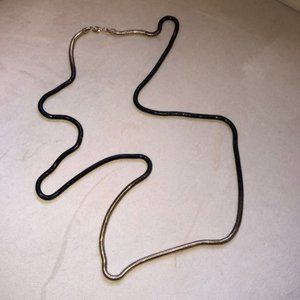 Black and gold ombré necklace